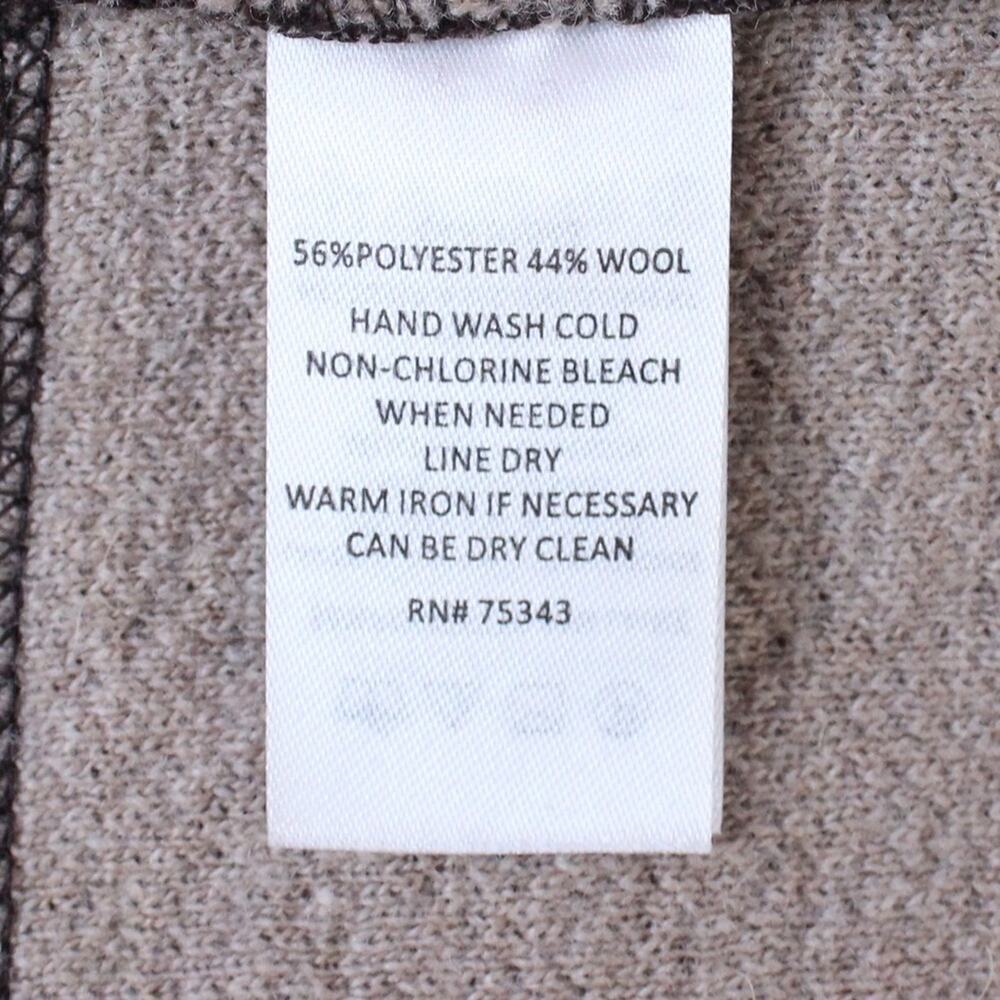 TELLURIDE Sweater Dress Wool Blend in Brown Size Medium - Picture 7 of 7